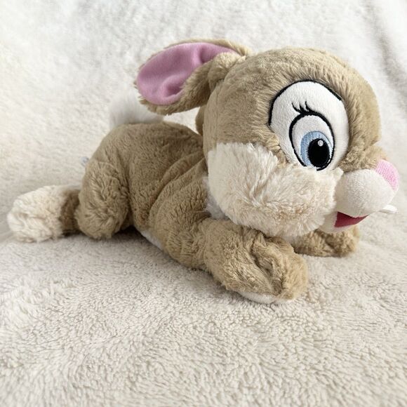 Disney Store Miss Bunny Thumper Girlfriend Laying Bambi Plush 13” Stuffed Animal - Picture 1 of 7